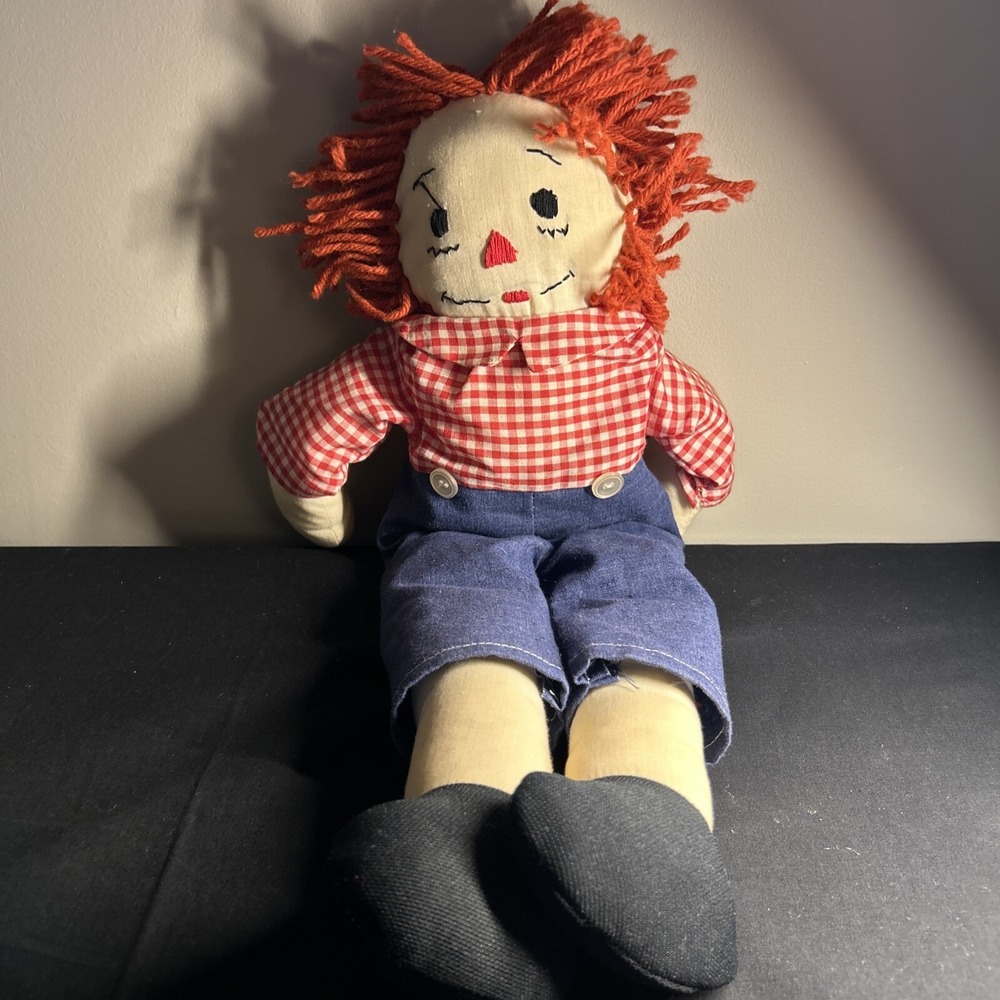 Raggedy Andy Doll Stuffed Plush - Good Condition . Collector Item. - Picture 2 of 7
